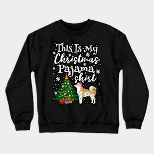 This is my Christmas Pajama Shirt Shiba Inu Lover Dog Crewneck Sweatshirt